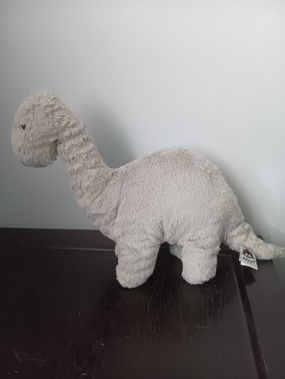 Jellycat Fossilly Brontosaurus Dinosaur Plush Retired 10.6in Stuffed Animal